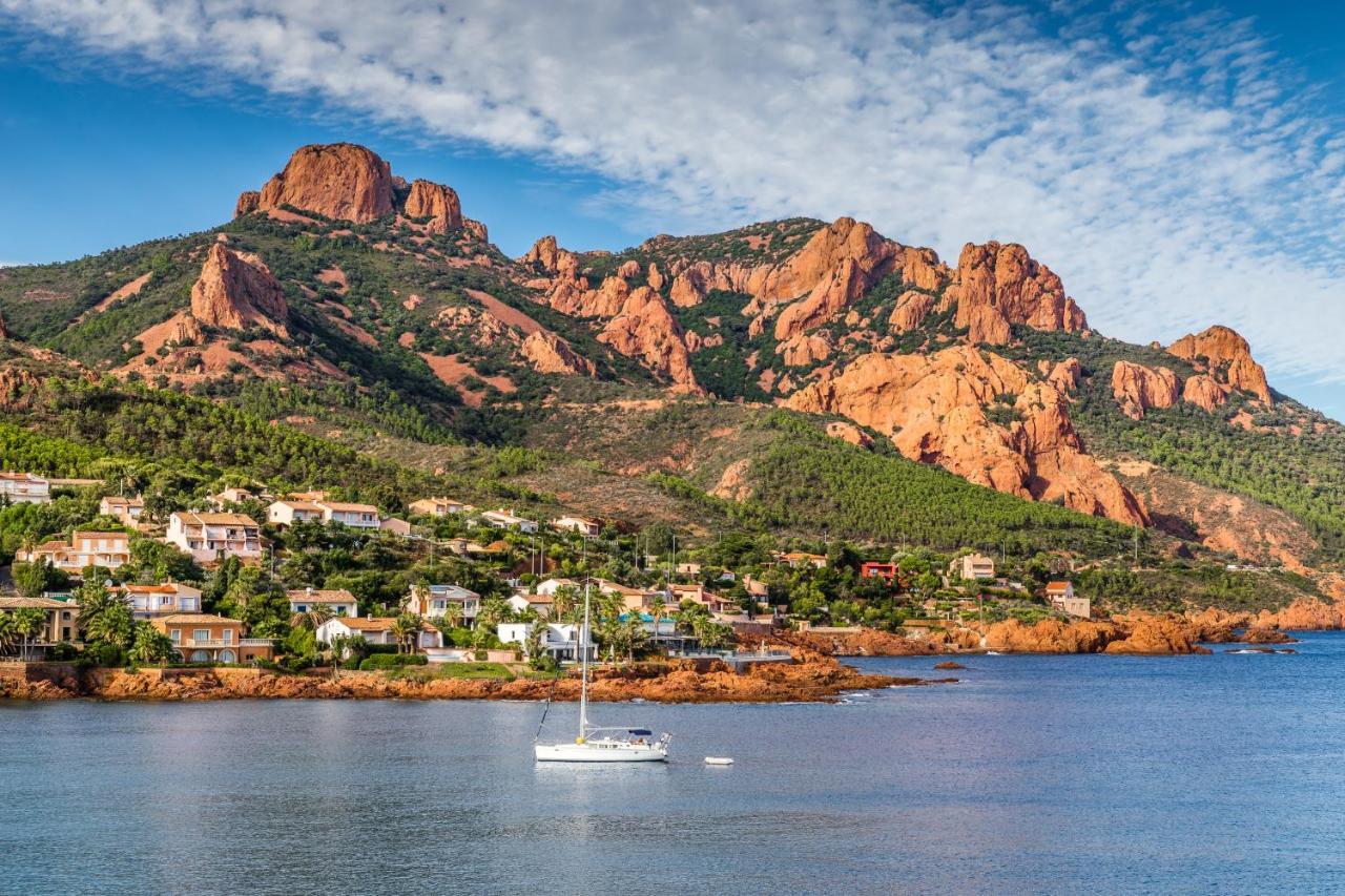 Agay Cap Esterel Le Hameau F2 Clim Plein Sud Dernier Etage Magnifique Vue Mer Saint-Raphaël Exterior foto