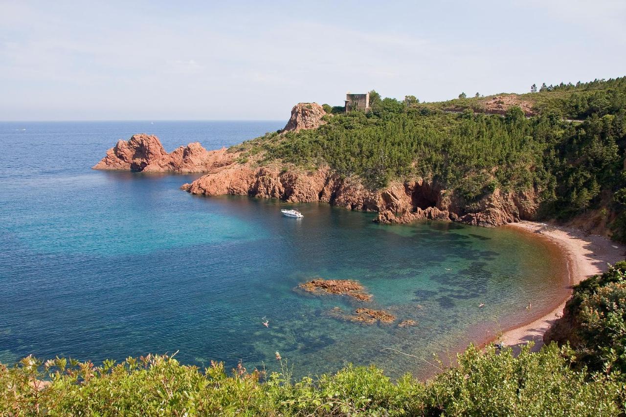Agay Cap Esterel Le Hameau F2 Clim Plein Sud Dernier Etage Magnifique Vue Mer Saint-Raphaël Exterior foto