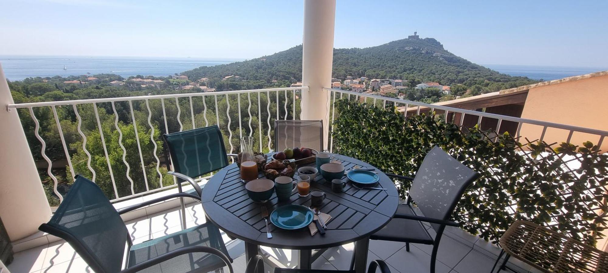 Agay Cap Esterel Le Hameau F2 Clim Plein Sud Dernier Etage Magnifique Vue Mer Saint-Raphaël Exterior foto